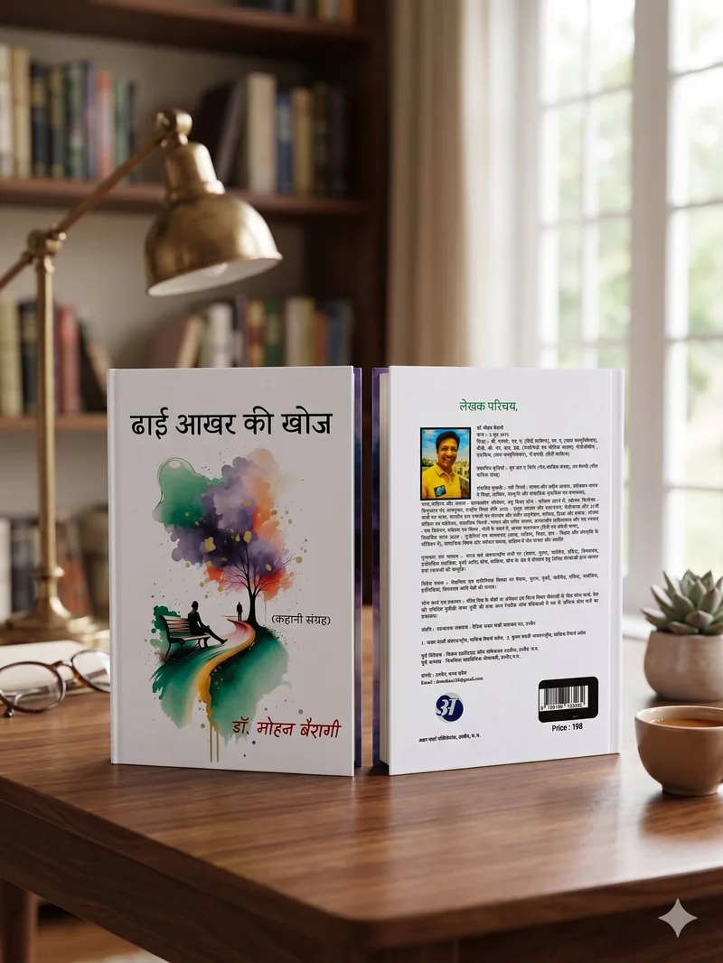 Hardcover book Dhai Aakhar Ki Khoj printed by Bajaj Enterprises